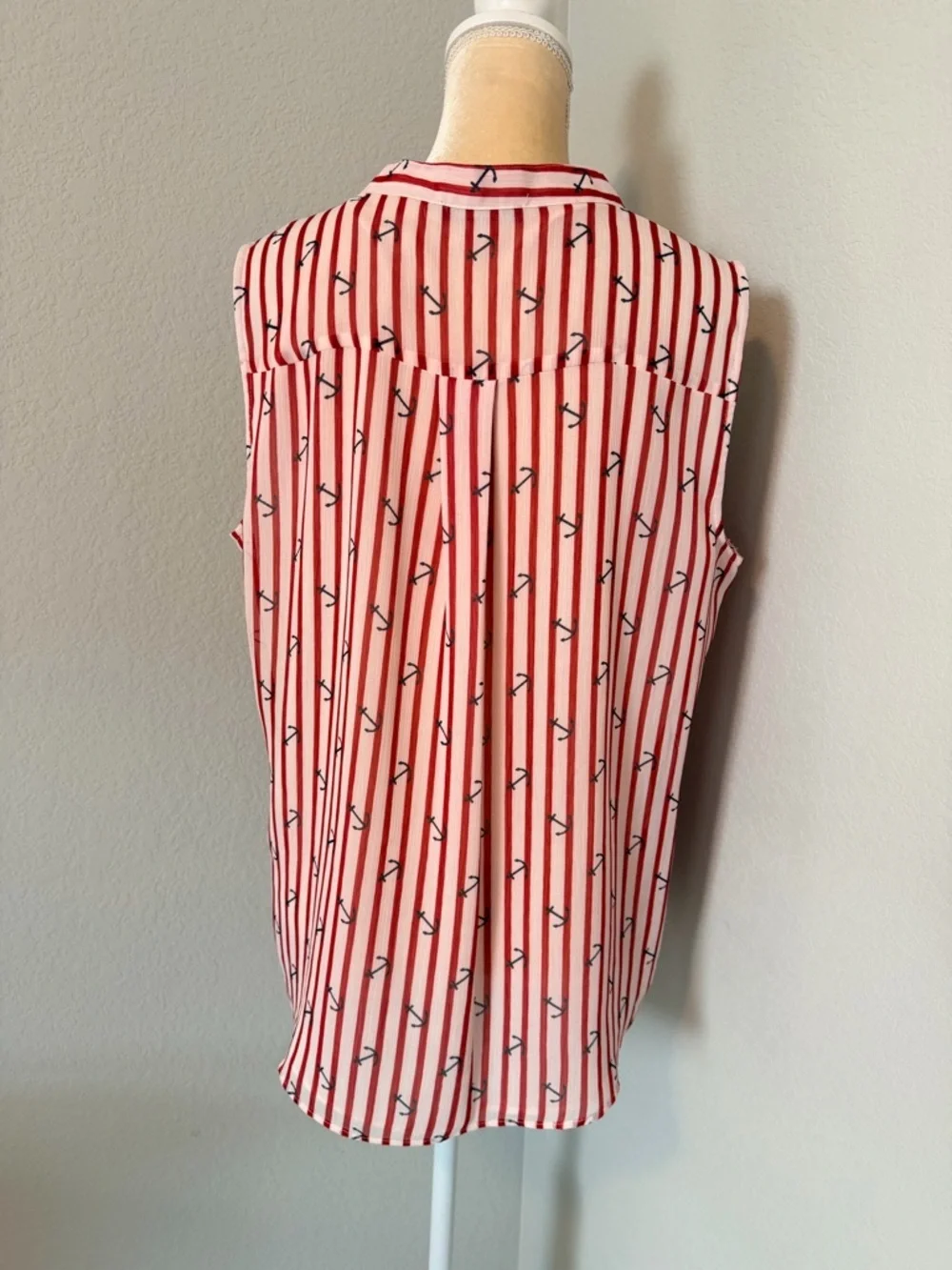 Tommy Hilfiger Nautical Ruffle Tie-Neck Blouse - Picture 5 of 8